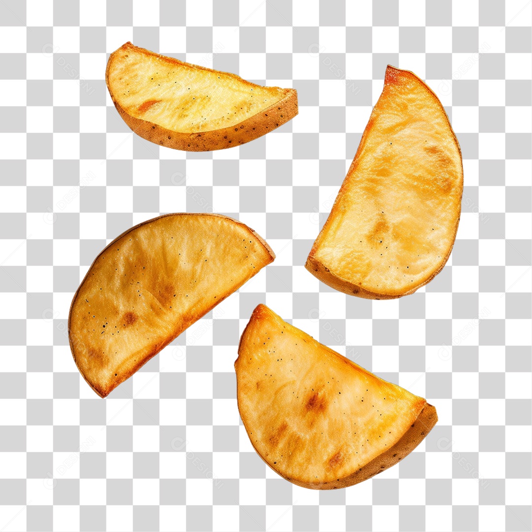 Fatias de Batatas PNG Transparente