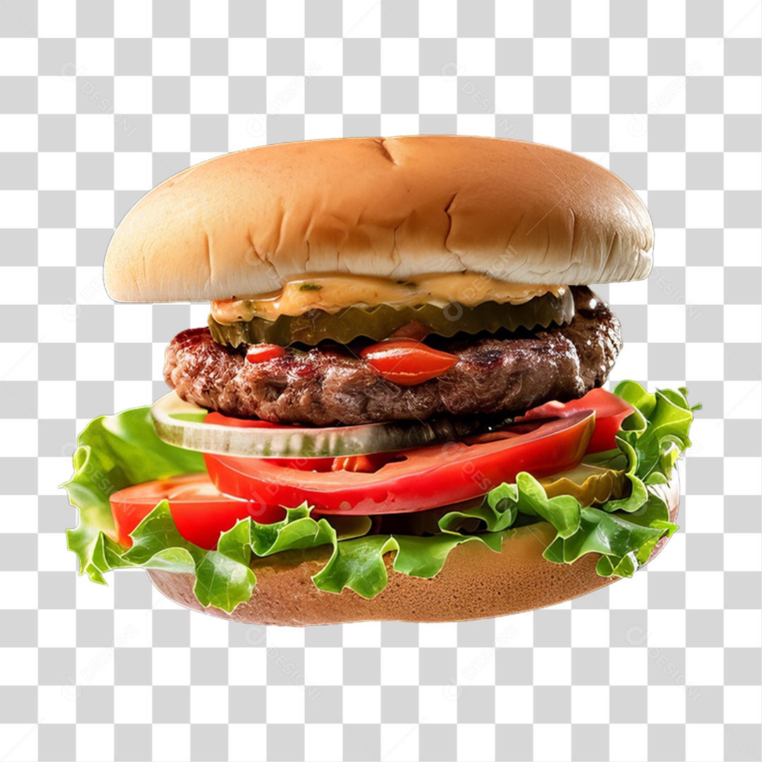 Hambúrguer Lanche PNG Transparente