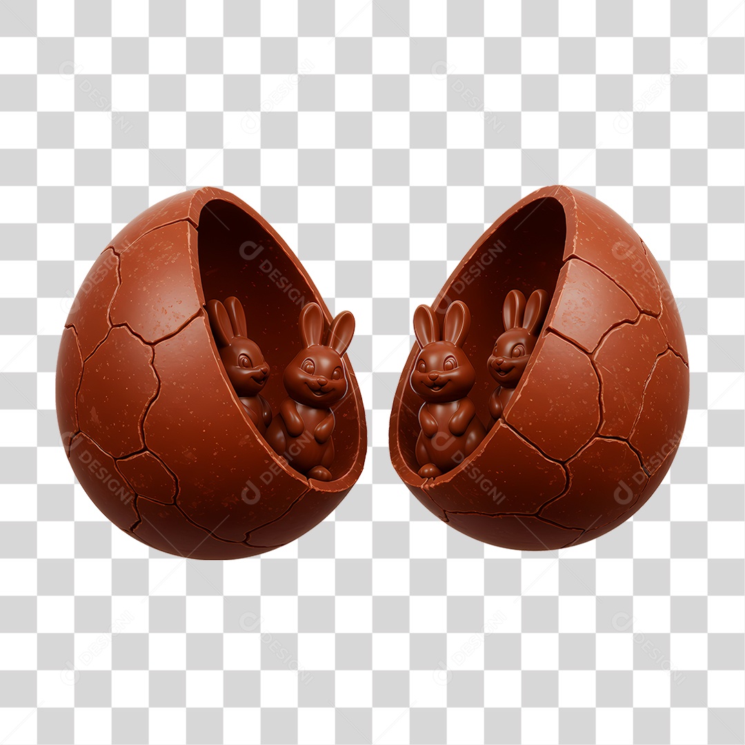 Ovo de Chocolate PNG Transparente