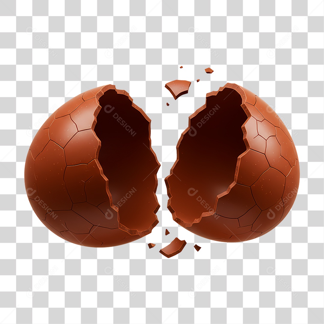 Ovo de Chocolate PNG Transparente