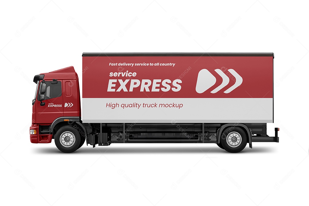 Mockup Caminhão PSD Editável