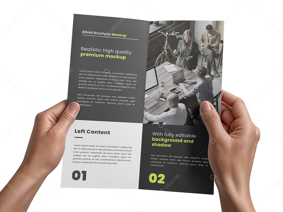 Mockup Panfleto PSD Editável