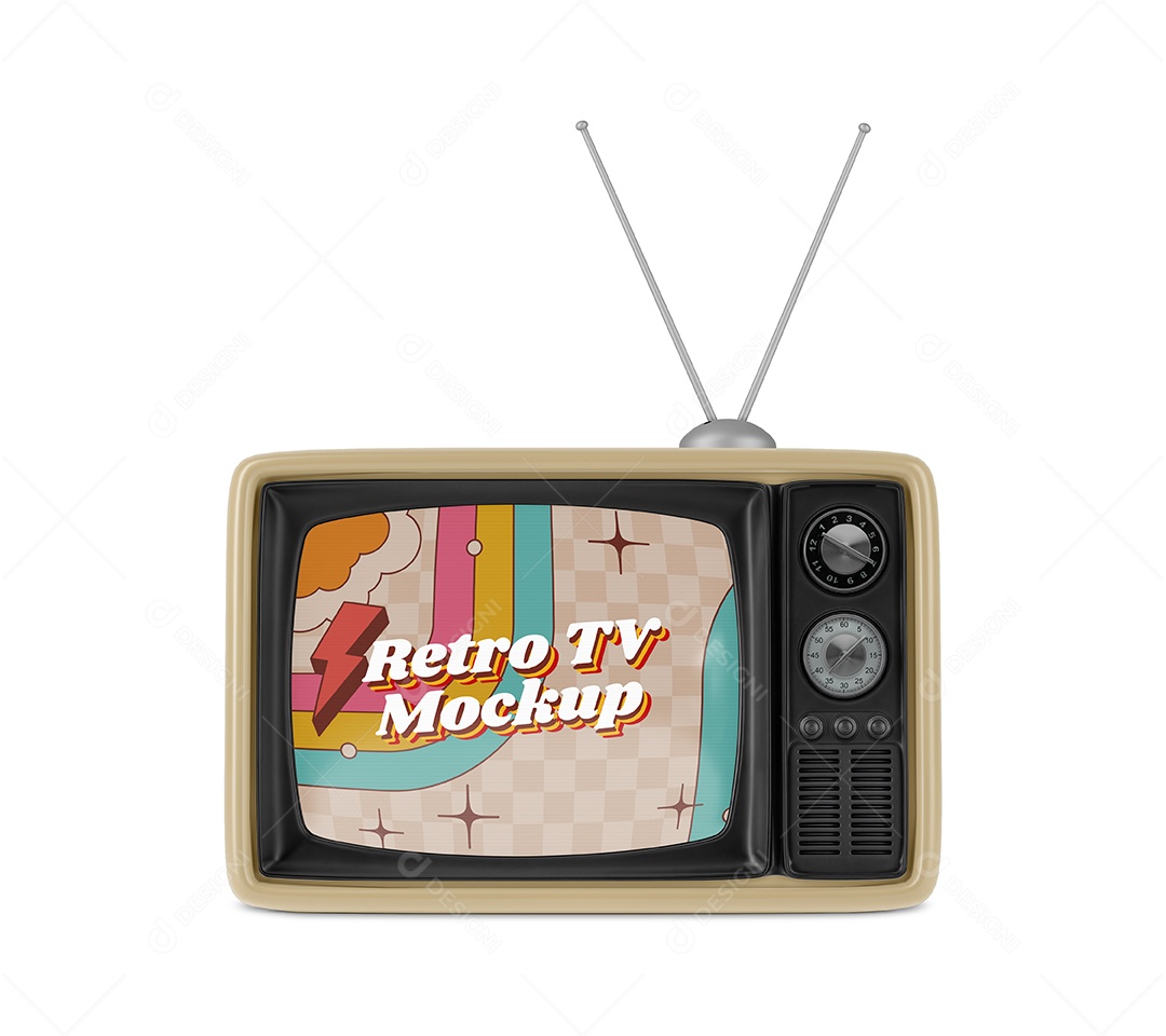 Mockup de TV PSD Editável