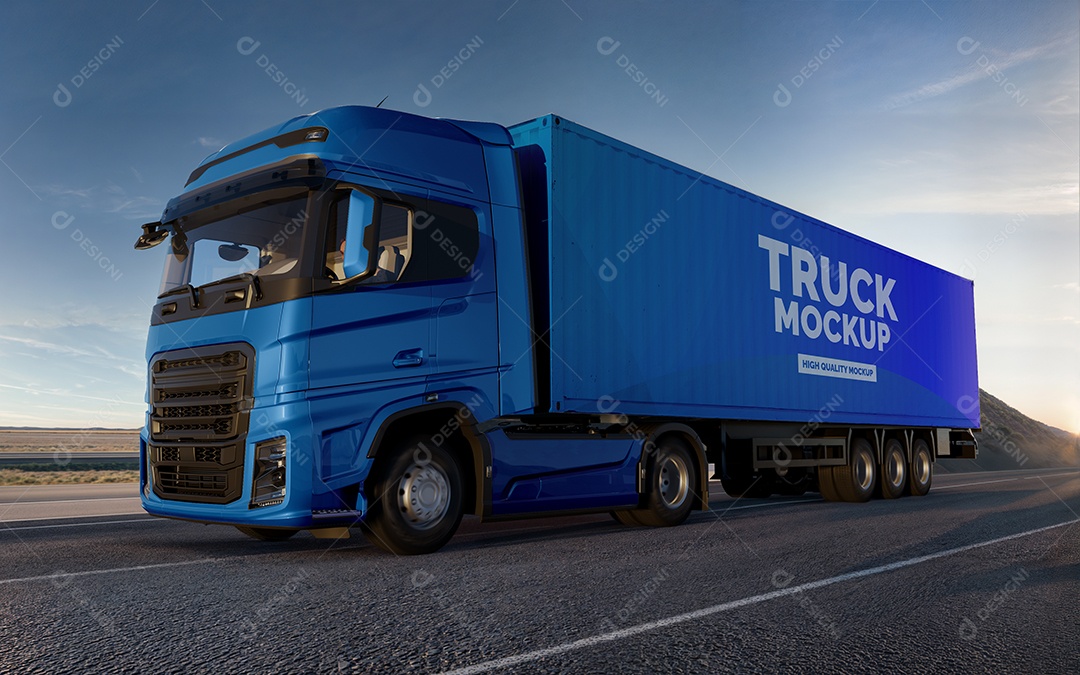 Mockup de Caminhão PSD Editável