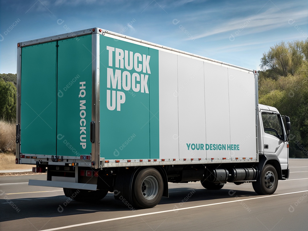 Mockup de Caminhão PSD Editável