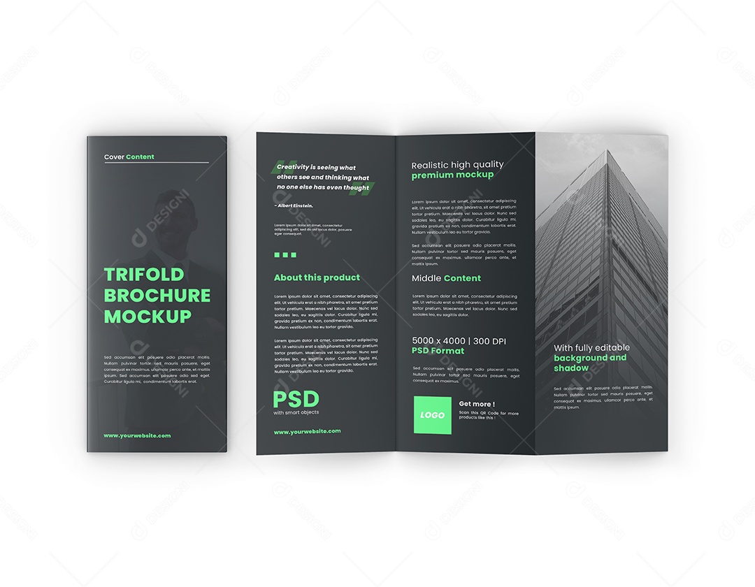 Mockup Folheto PSD Editável