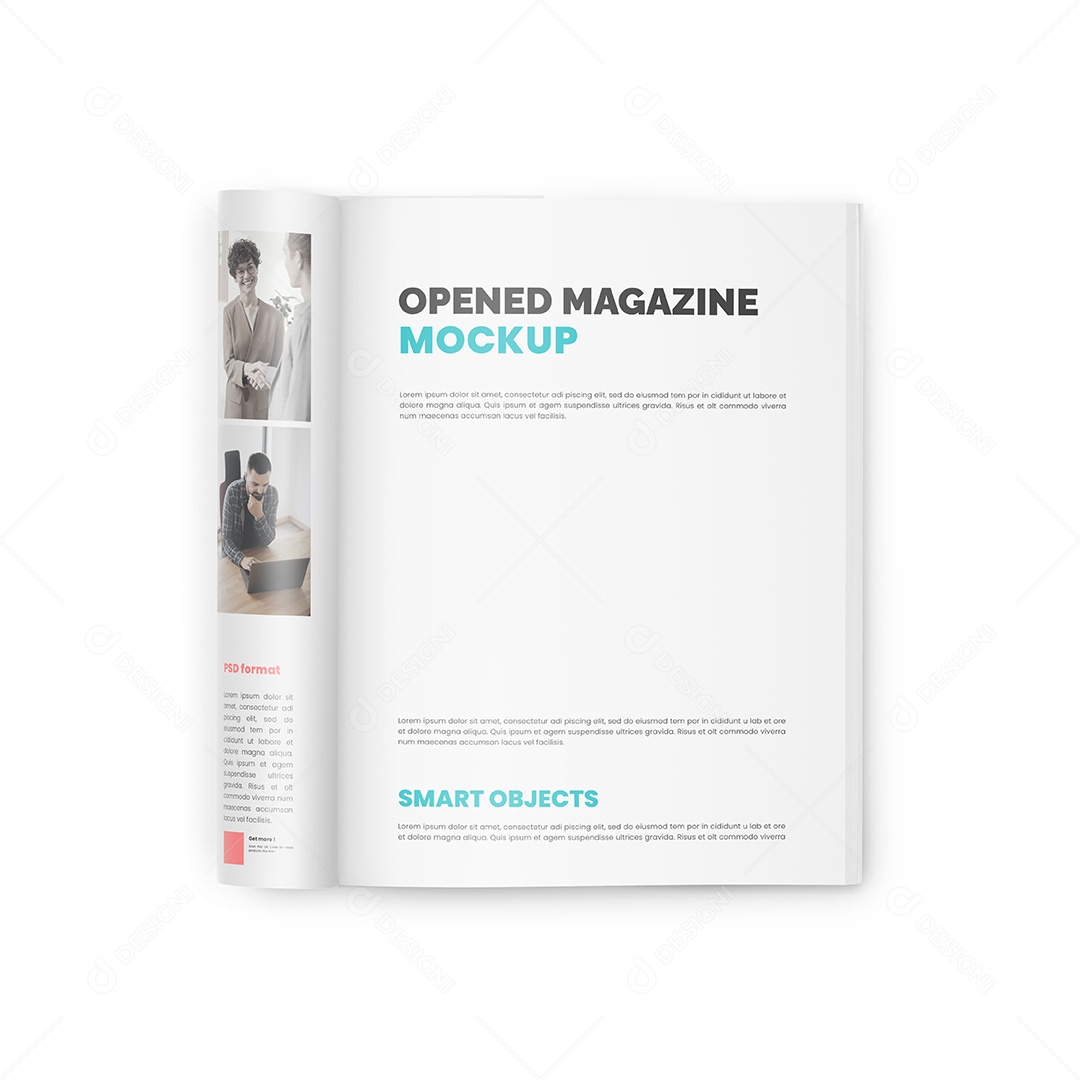 Mockup Revista PSD Editável