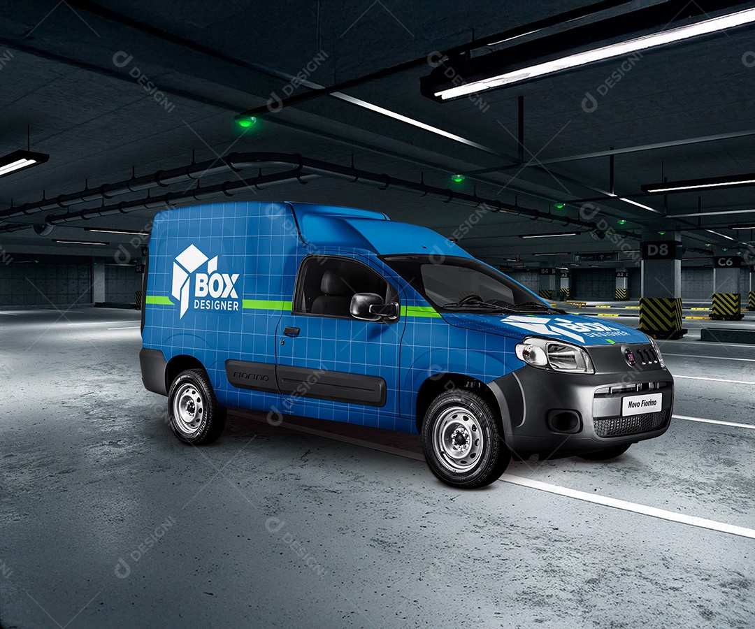 Mockup de Carro de Empresa PSD Editável