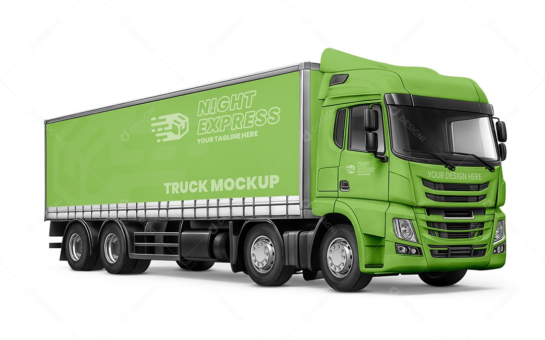 Mockup Caminhão PSD Editável