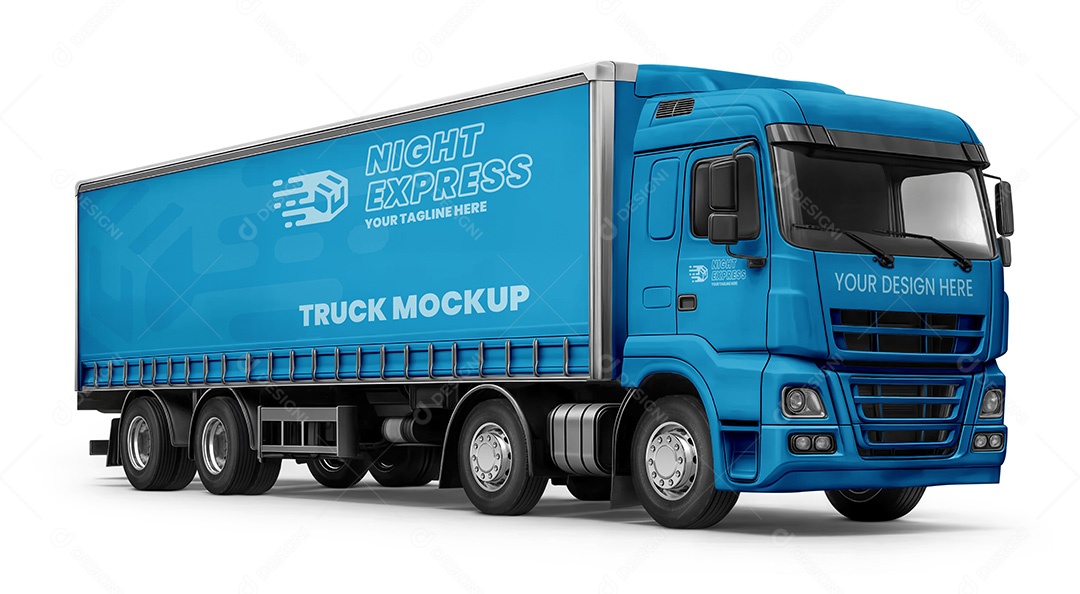 Mockup Caminhão PSD Editável