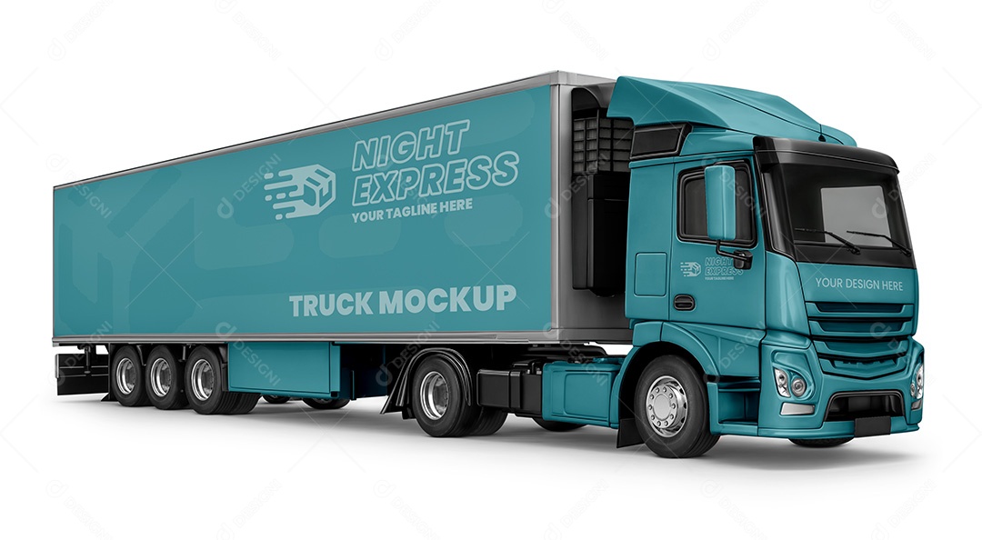 Mockup Caminhão PSD Editável