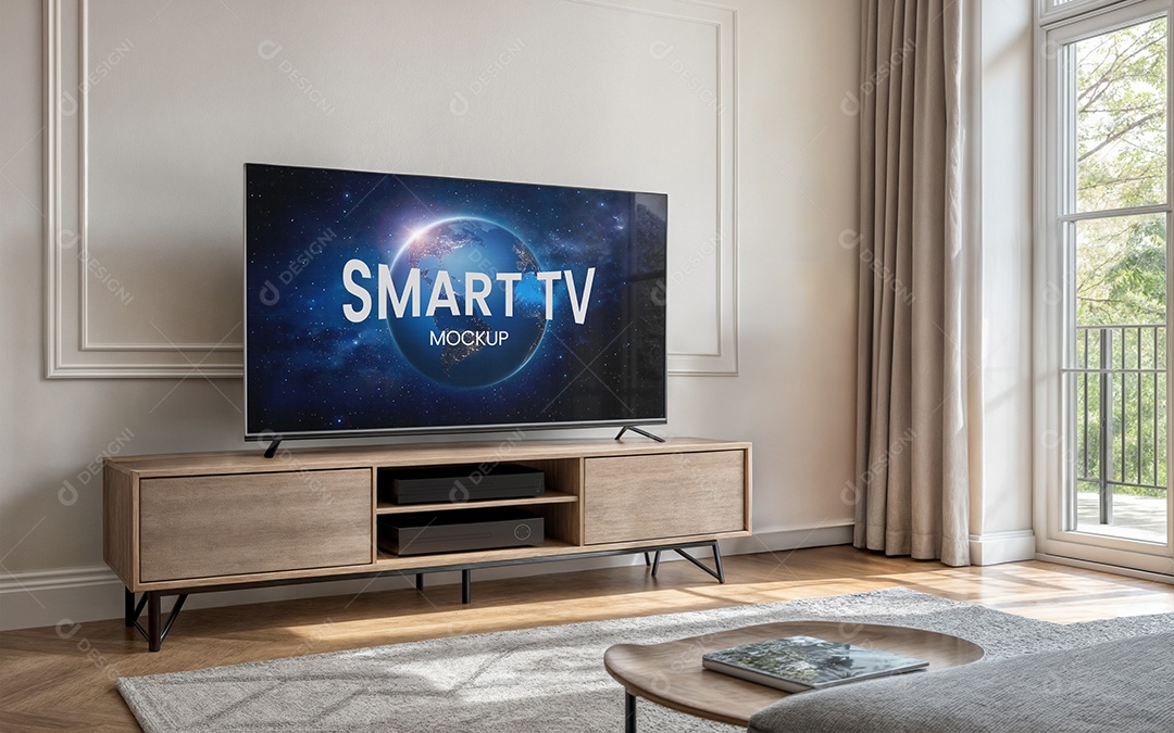 Mockup Televisão Smart PSD Editável