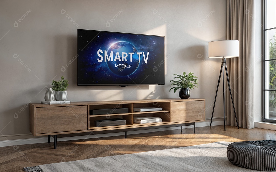 Mockup Televisão Smart PSD Editável