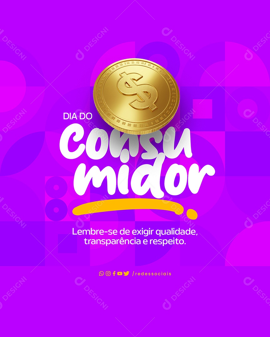 Dia do Consumidor Social Media PSD Editável