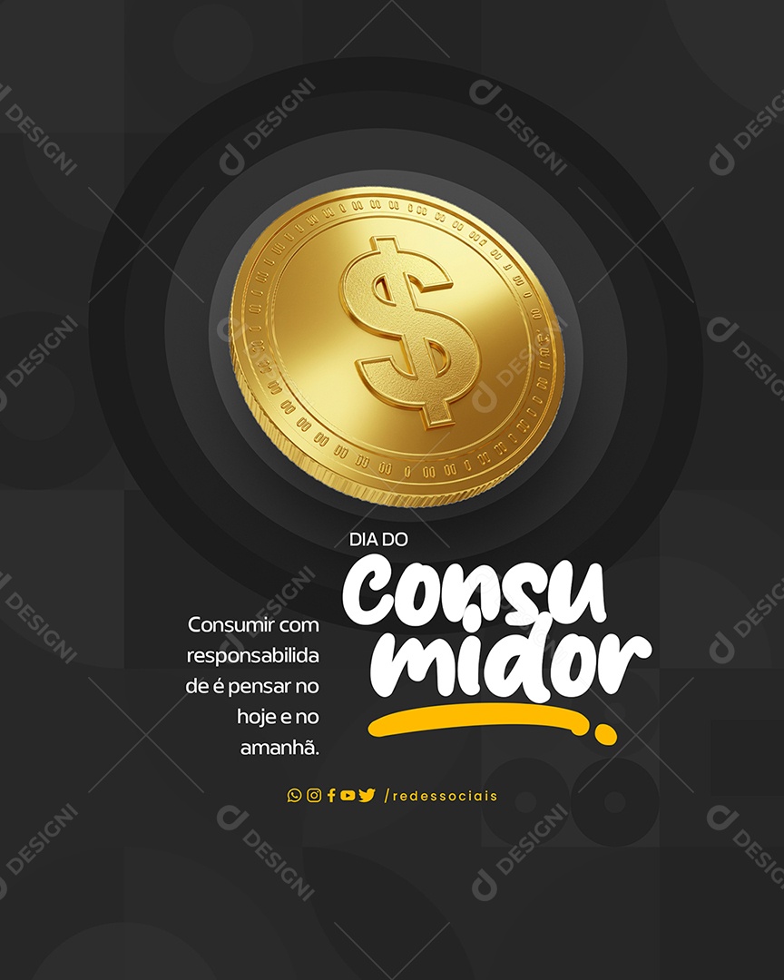 Dia do Consumidor Social Media PSD Editável