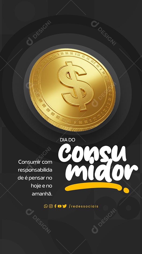 Story Dia do Consumidor Social Media PSD Editável