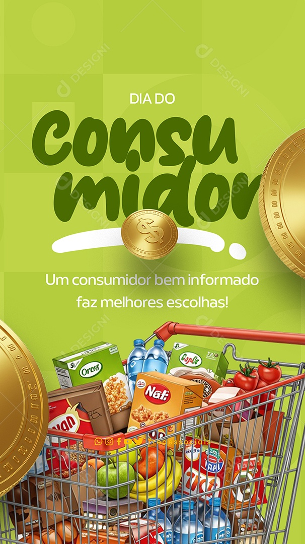 Story Dia do Consumidor Social Media PSD Editável
