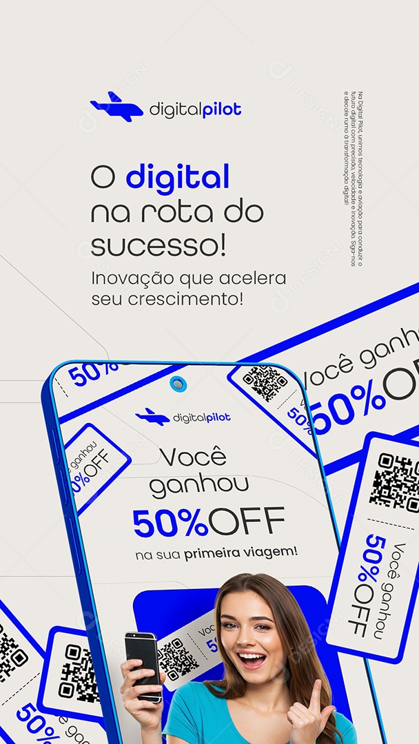 Story Agência de Viagens O Digital Na Rota do Sucesso Social Media PSD Editável