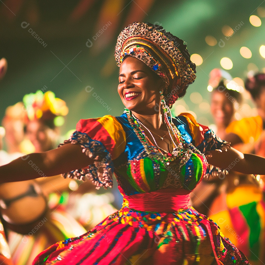 Fotografia altamente realista dança brasileira