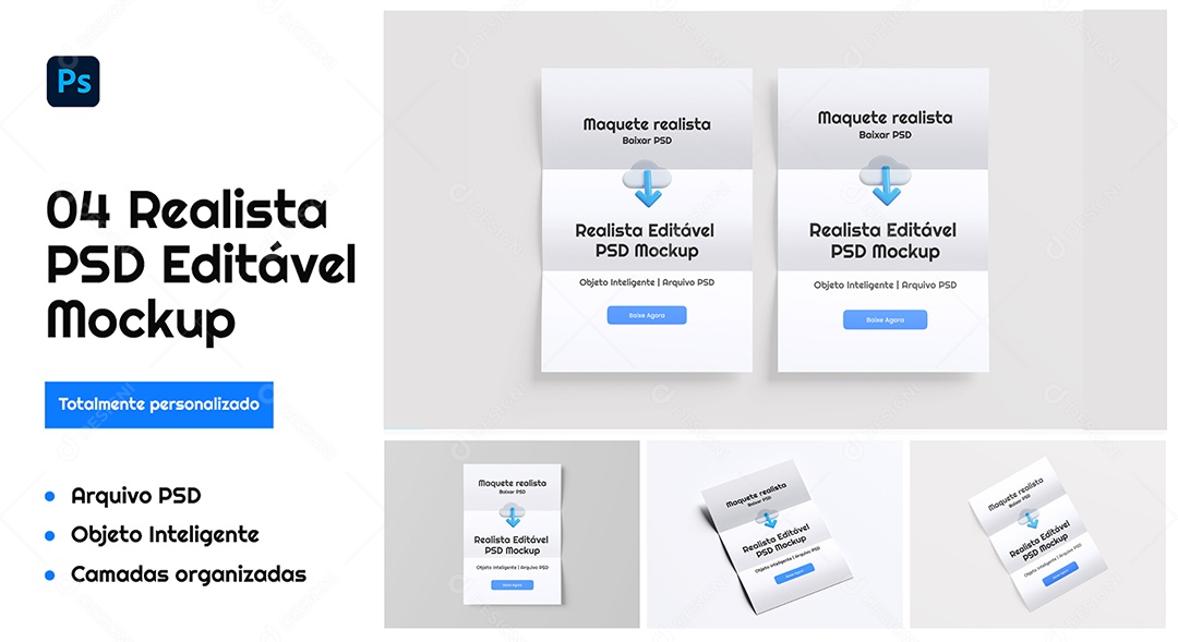 Mockup Folheto PSD Editávelv