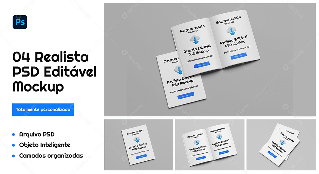 Mockup Folheto PSD Editável