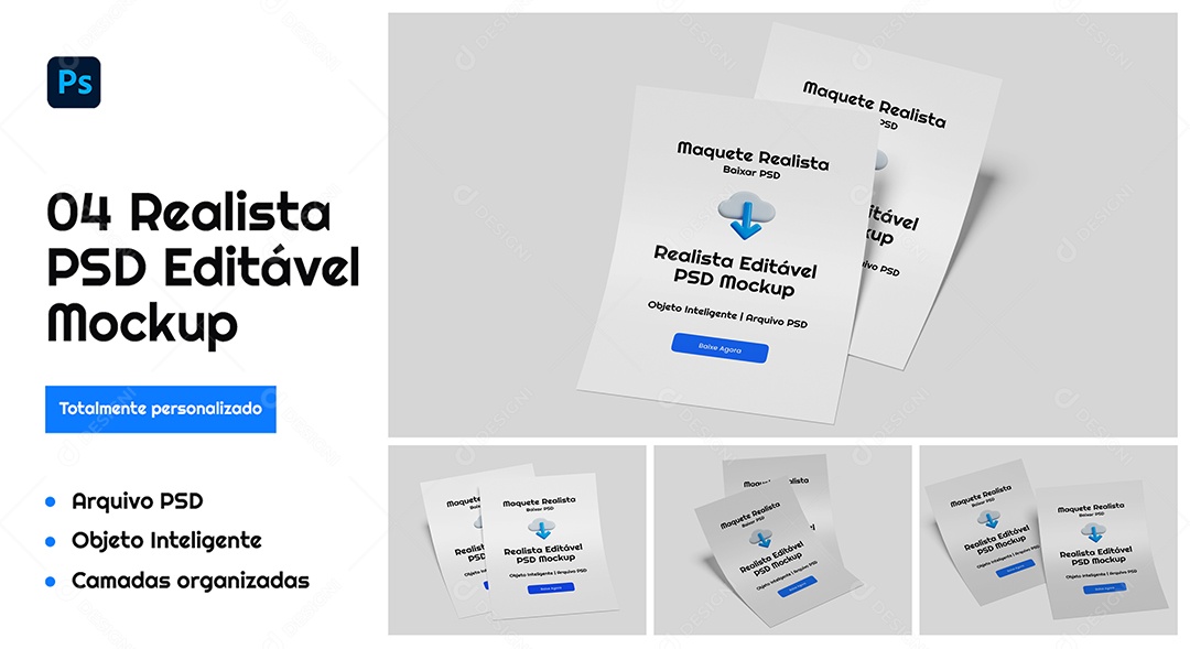 Mockup Folheto PSD Editávelv