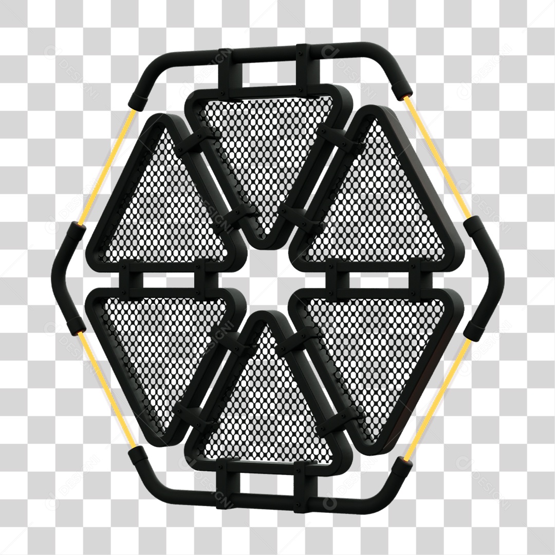 Painel Triangular PNG Transparente