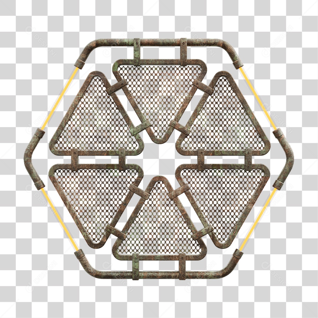 Painel Triangular PNG Transparente