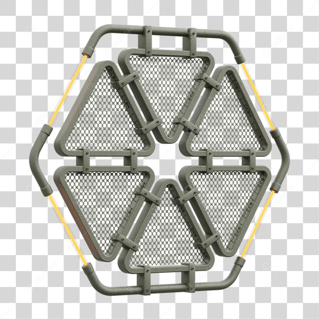 Painel Triangular PNG Transparente