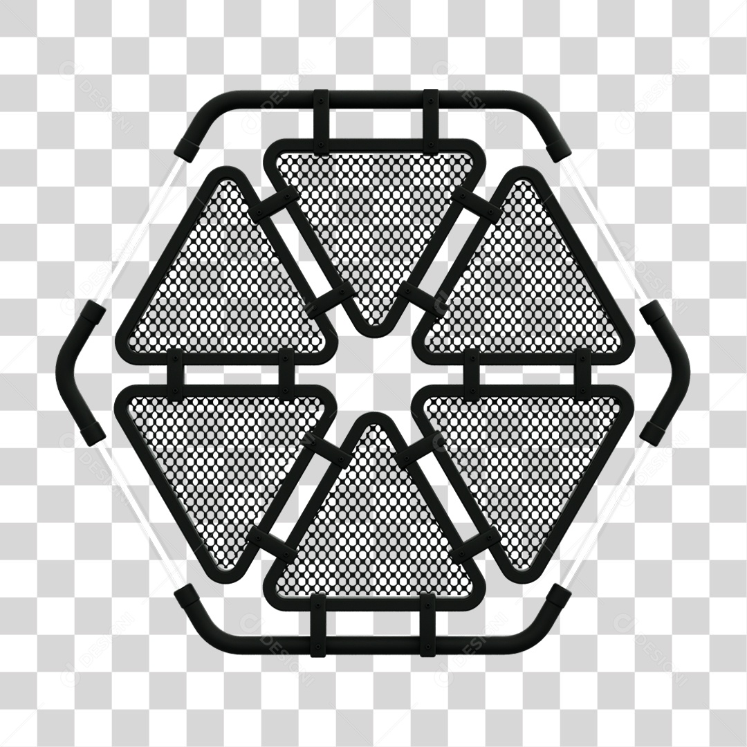 Painel Triangular PNG Transparente