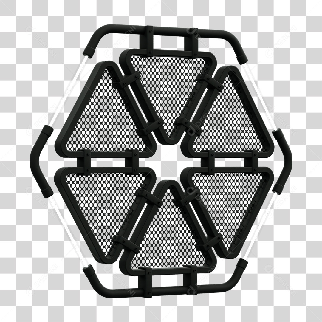 Painel Triangular PNG Transparente