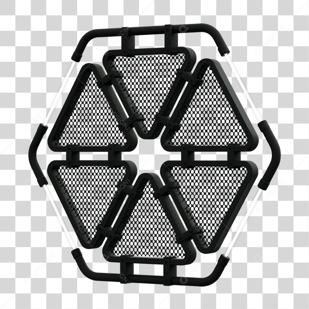 Painel Triangular PNG Transparente