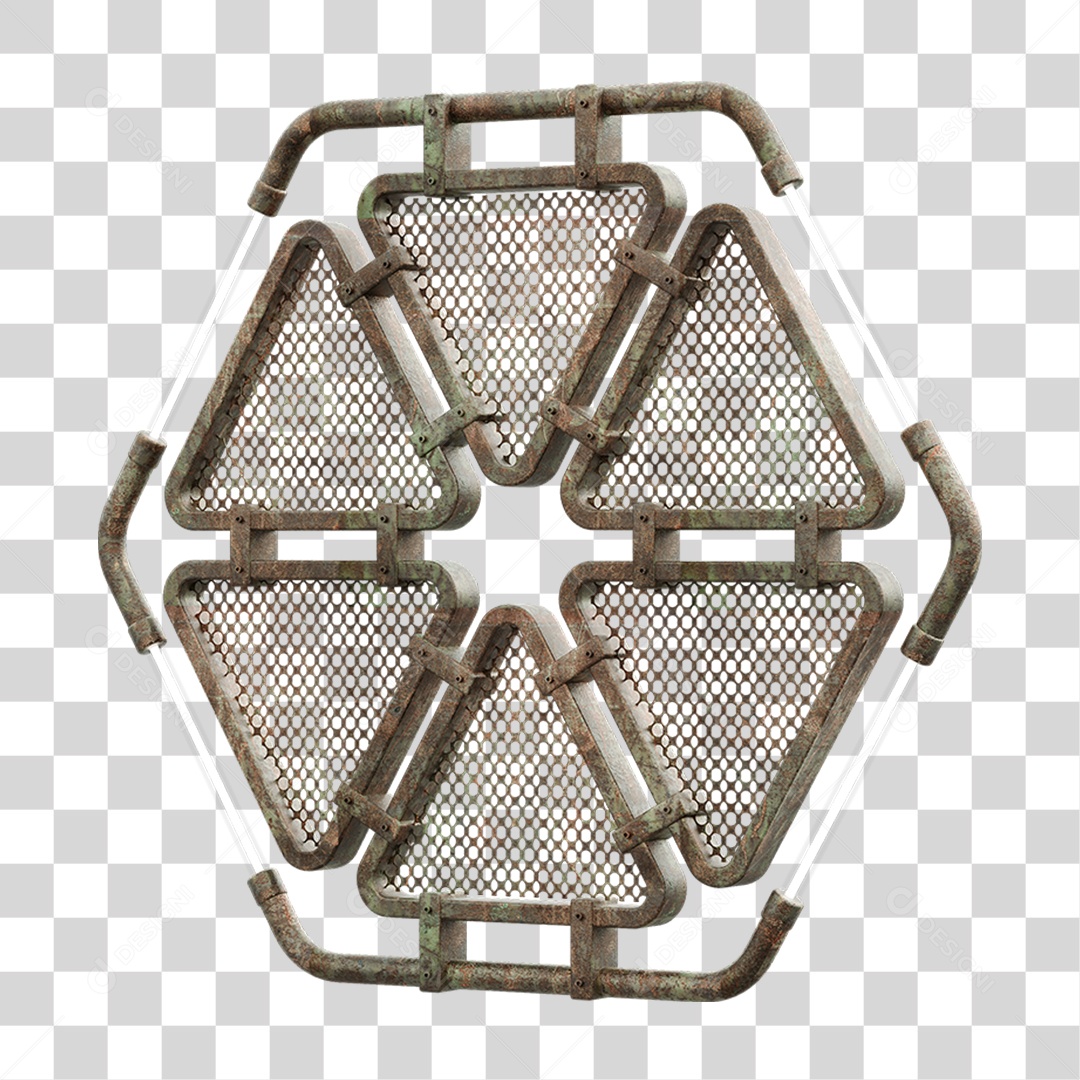 Painel Triangular PNG Transparente