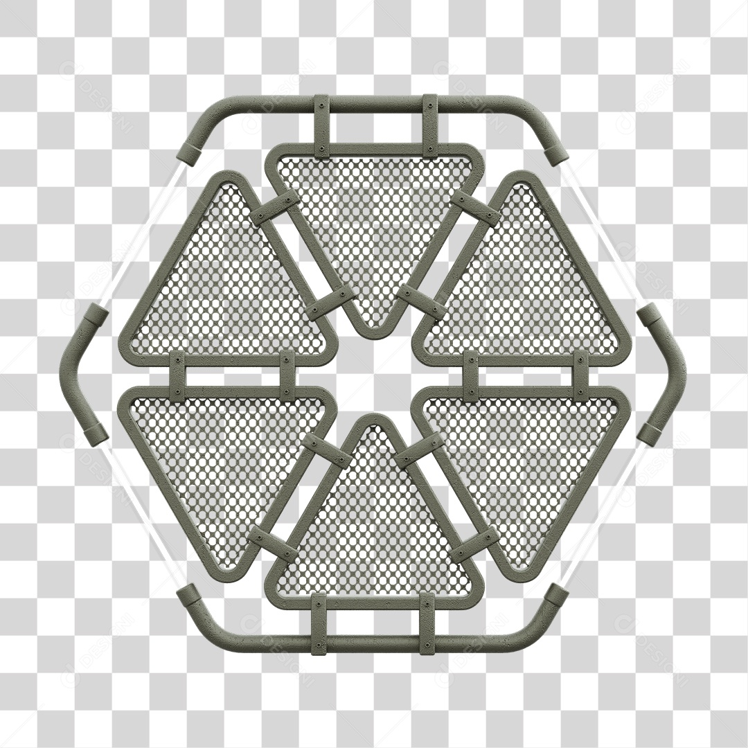 Painel Triangular PNG Transparente