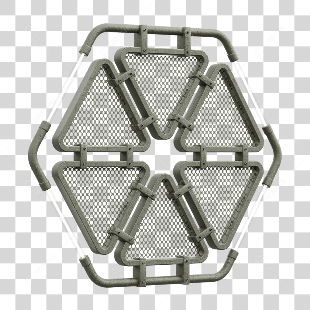 Painel Triangular PNG Transparente