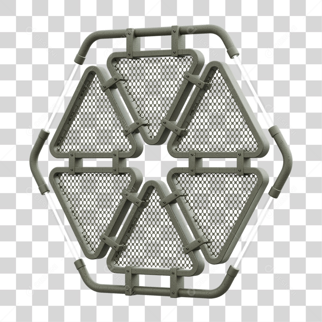 Painel Triangular PNG Transparente