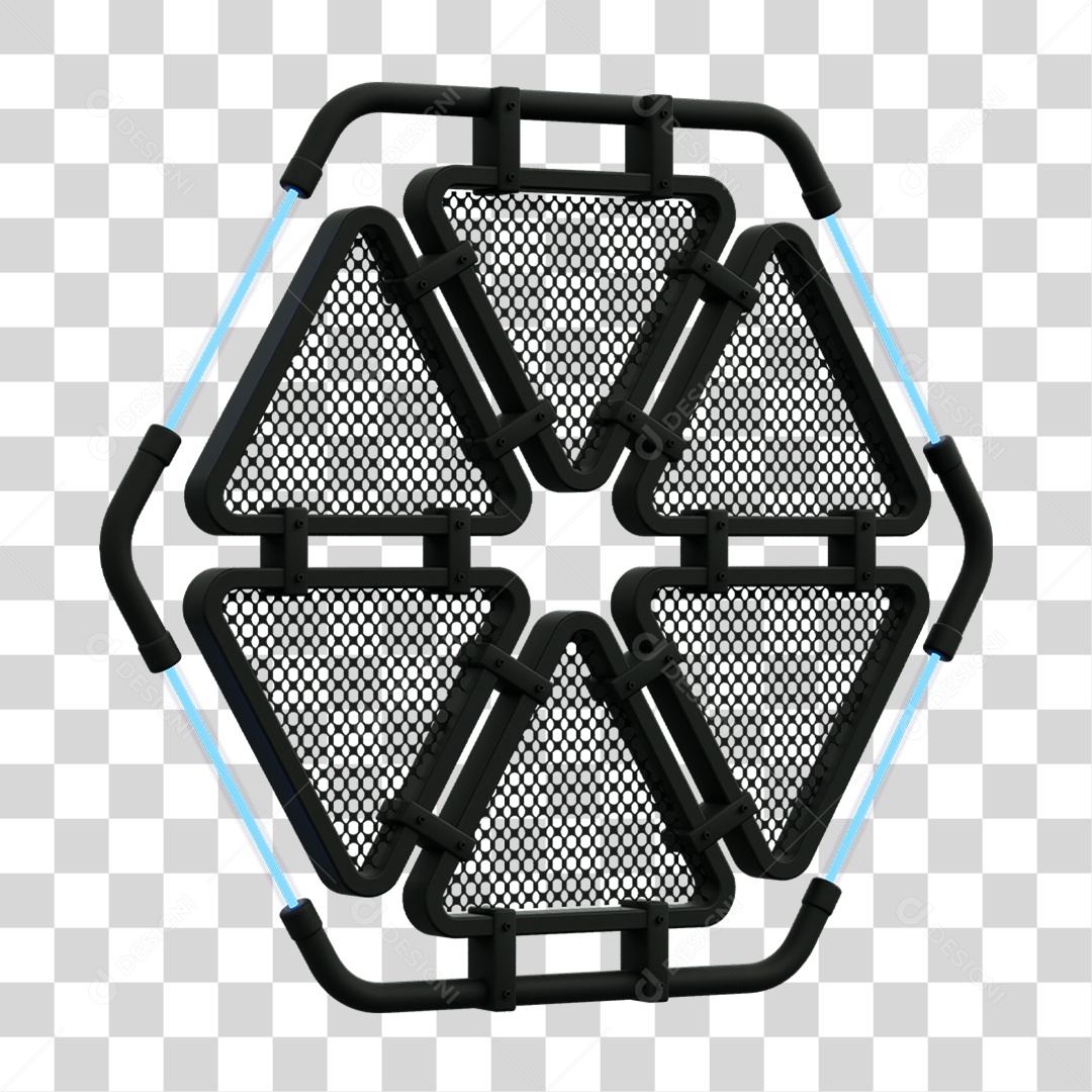 Painel Triangular PNG Transparente