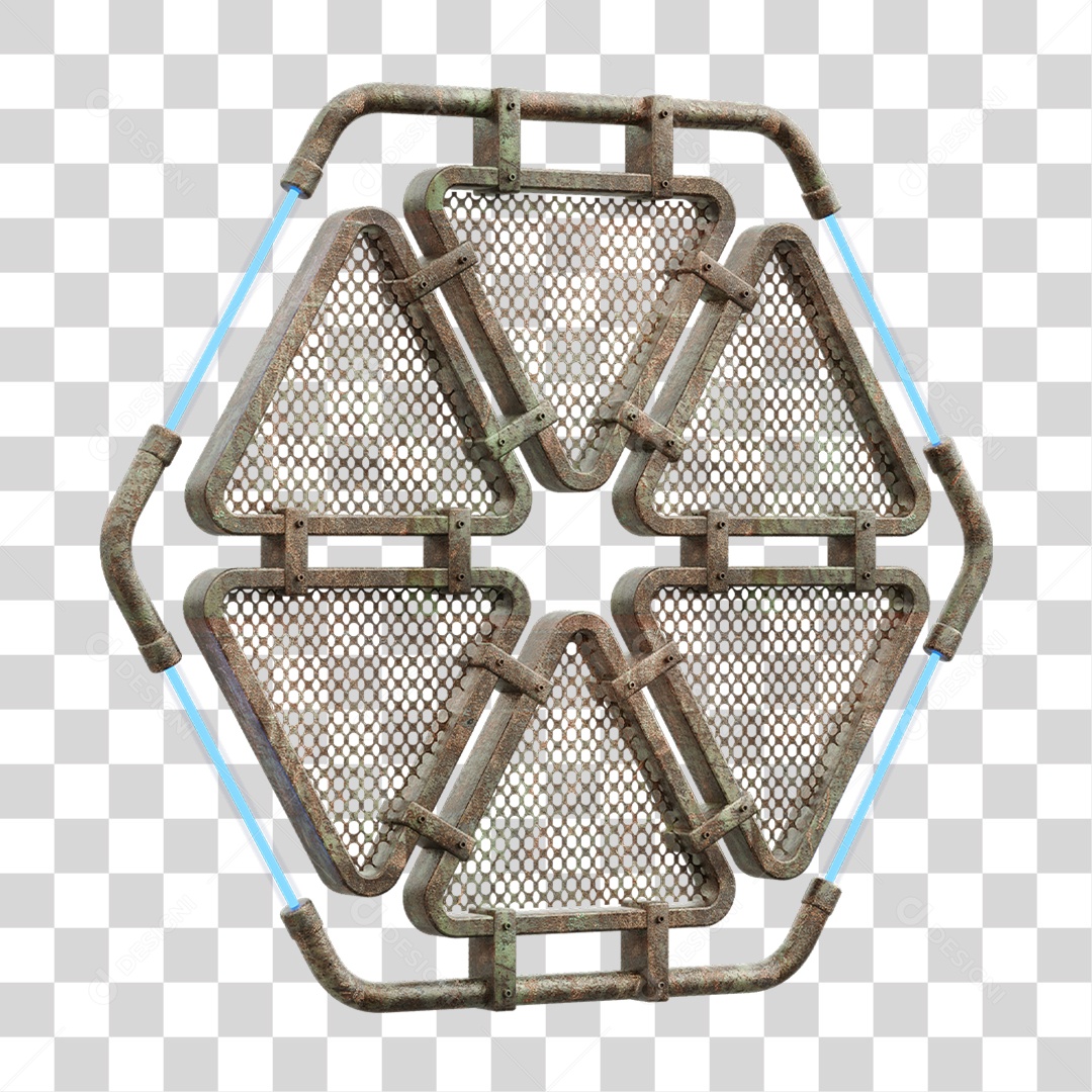 Painel Triangular PNG Transparente