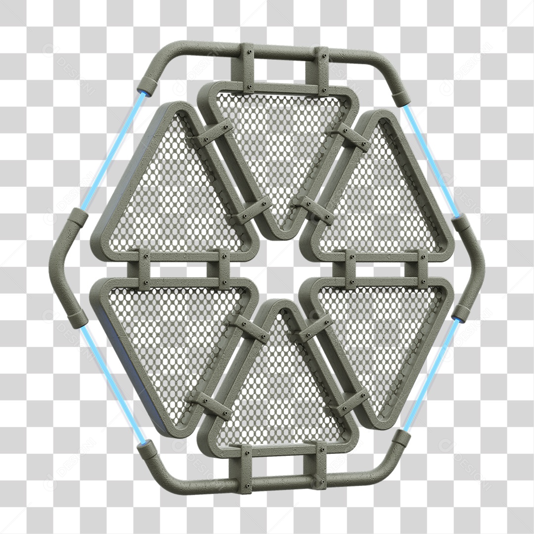 Painel Triangular PNG Transparente