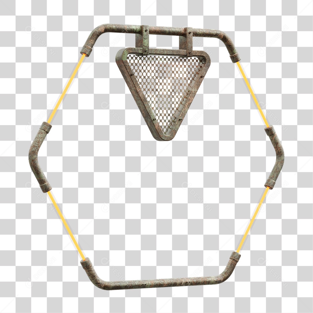 Painel Triangular PNG Transparente