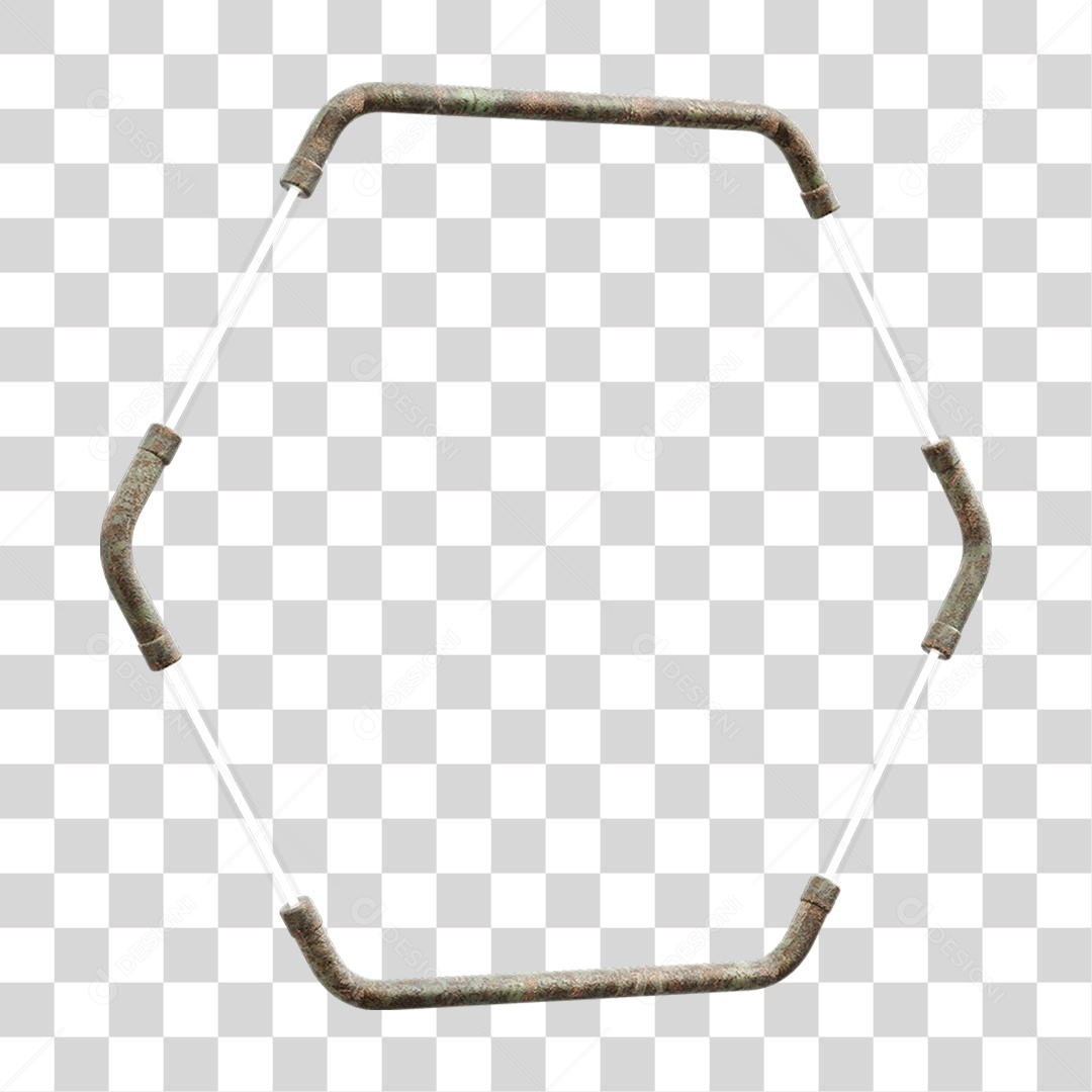 Painel de Metal com Neon PNG Transparente