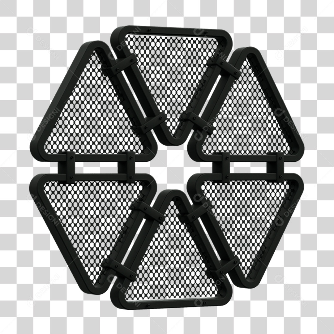 Painel Triangular PNG Transparente