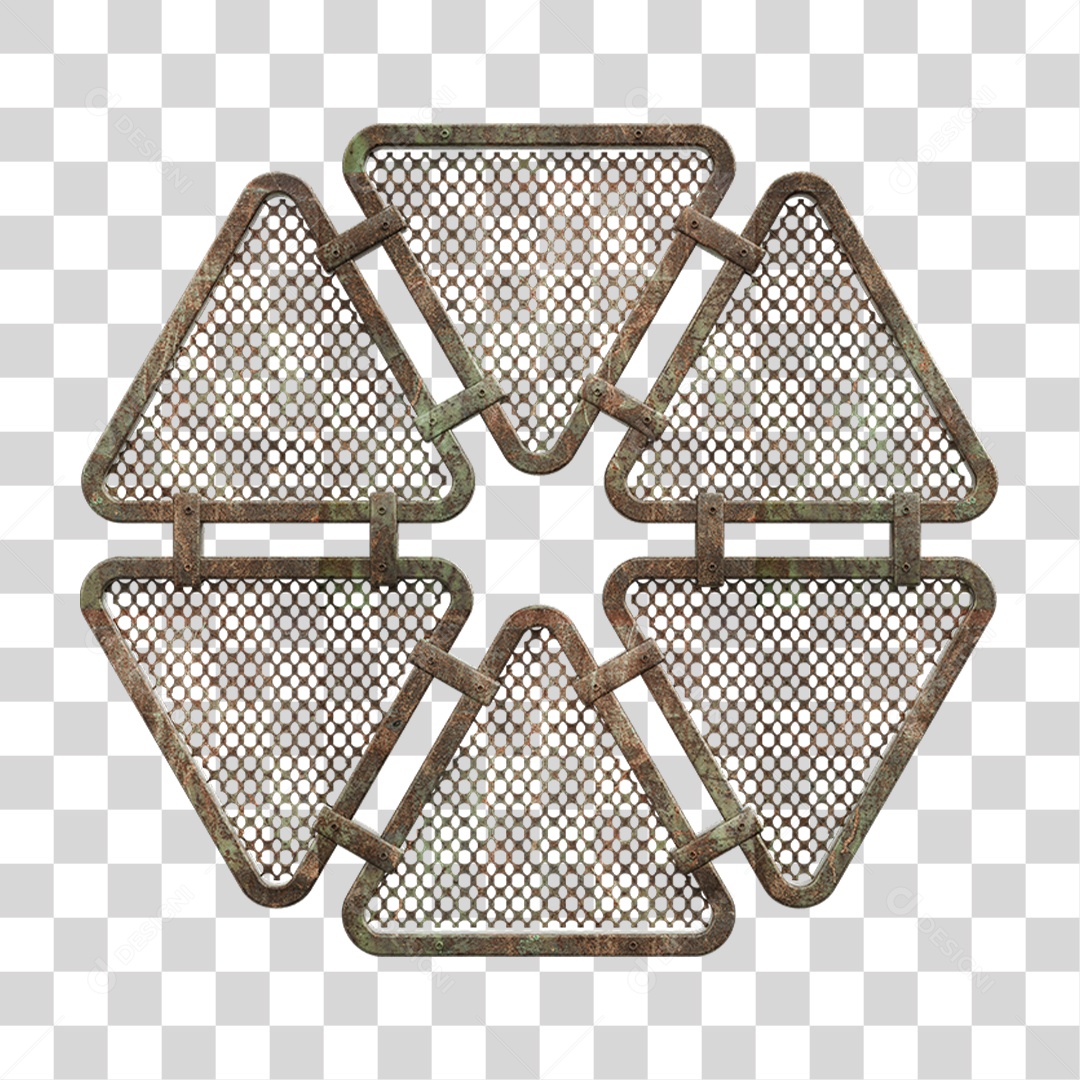 Painel Triangular PNG Transparente