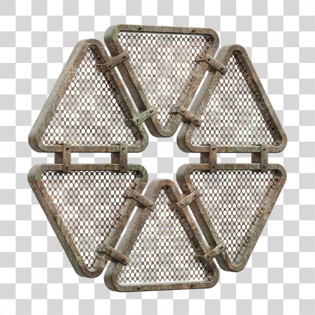 Painel Triangular PNG Transparente