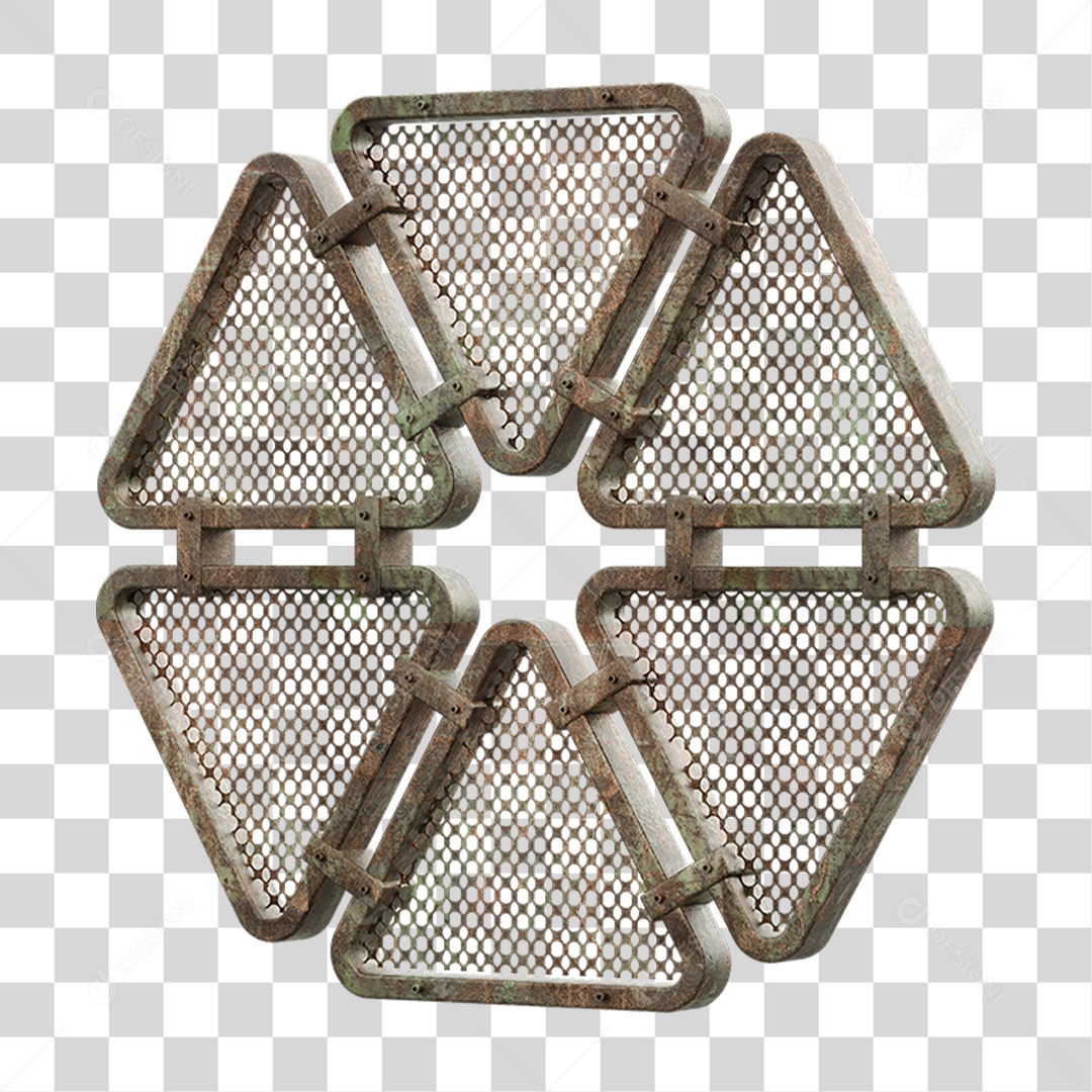 Painel Triangular PNG Transparente