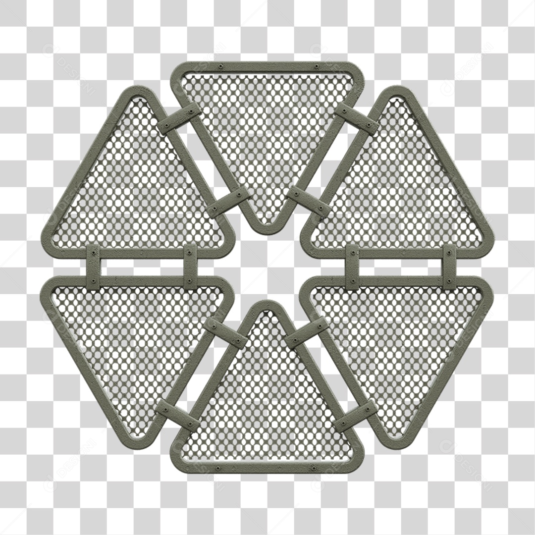 Painel Triangular PNG Transparente