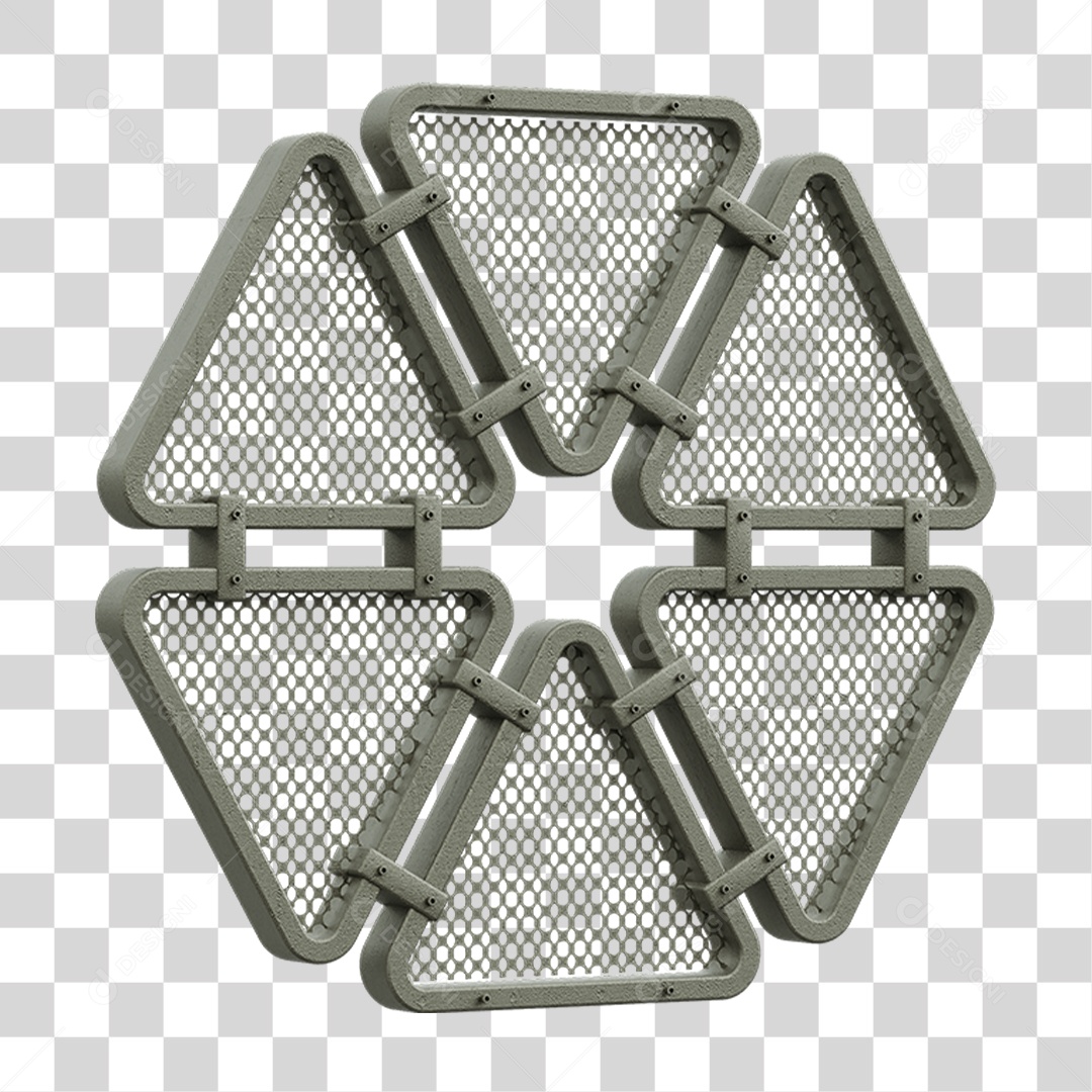 Painel Triangular PNG Transparente