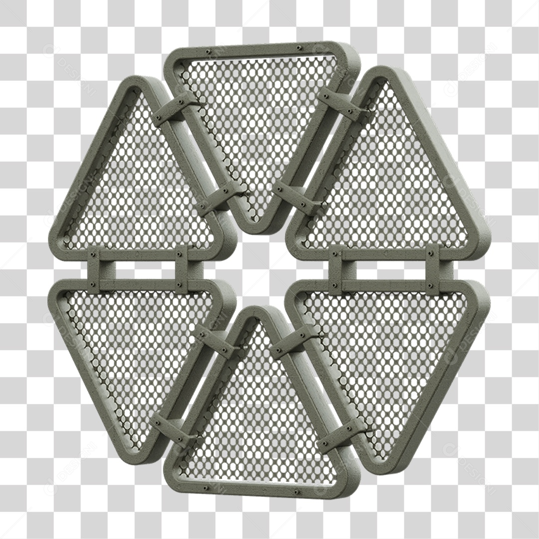 Painel Triangular PNG Transparente