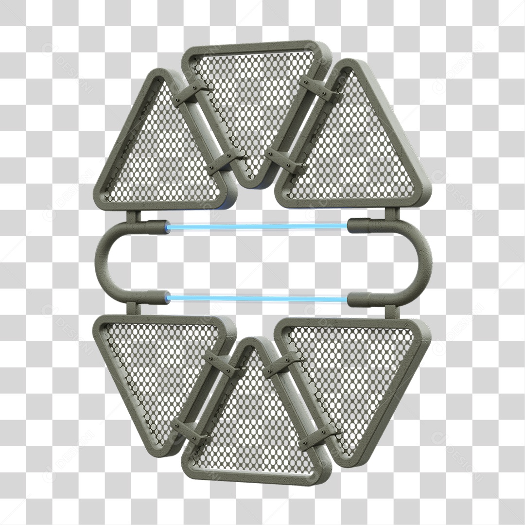 Painel Triangular PNG Transparente