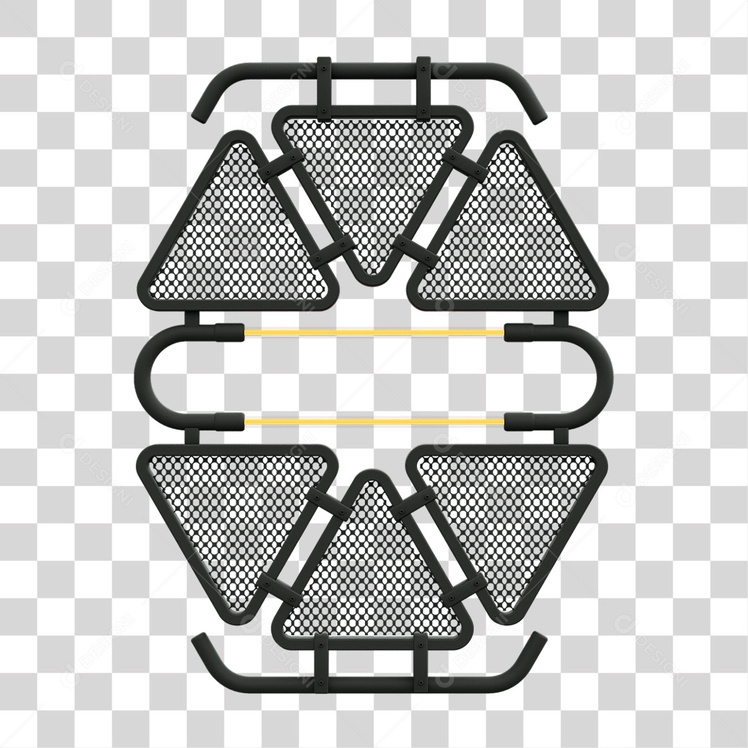 Painel Triangular PNG Transparente